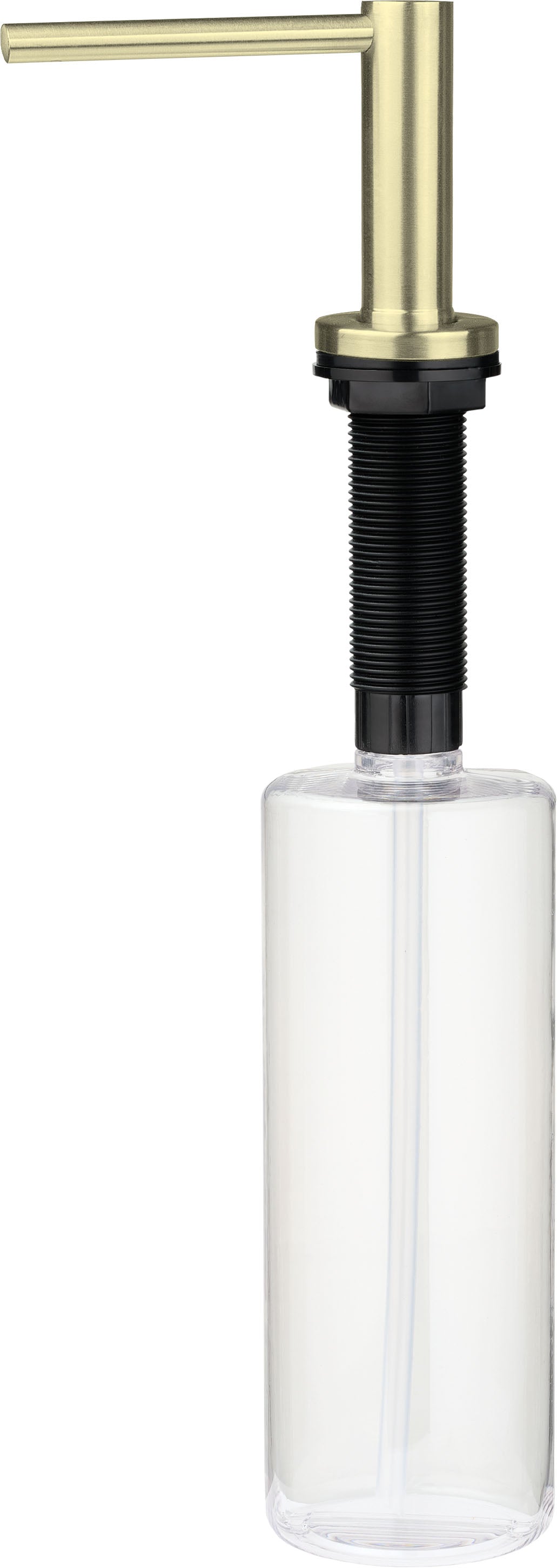 Deante ASTER Spülmittelspender für Küchenspülen mit 500 ml Flasche Gold gebürstet