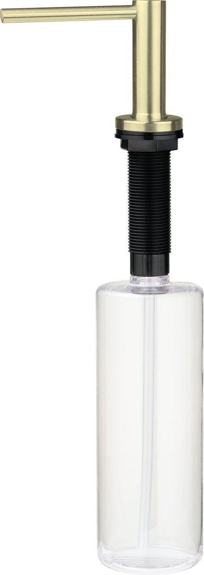 Deante ASTER Spülmittelspender für Küchenspülen mit 500 ml Flasche Gold gebürstet